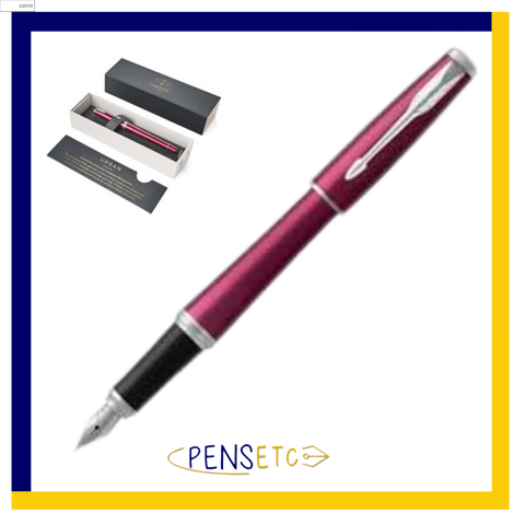 Parker Urban Fountain Pen Vibrant Magenta with Medium Nib & Chrome trims