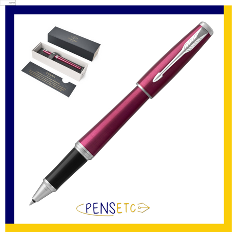 Parker Urban Vibrant Magenta Rollerball with chrome trims Gift box 1931590