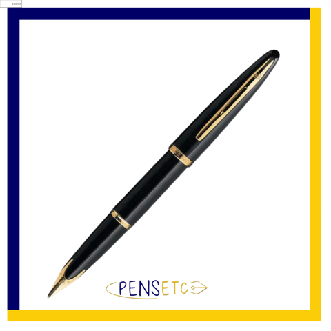Waterman Carene Fountain Pen Black Lacquer Body with Gold Trims S0700320