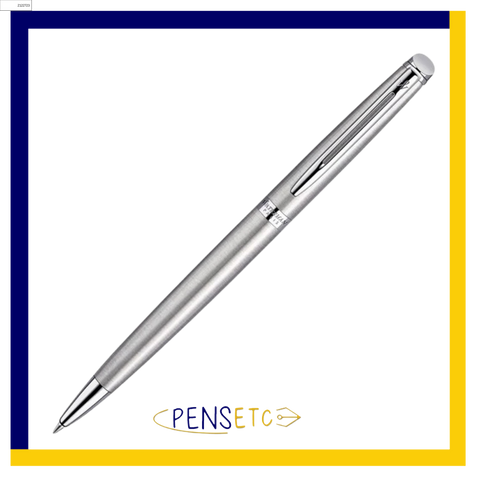 Waterman Hemisphere Ballpoint Pen Stainless Steel Chrome Trim Gift Box S0920470