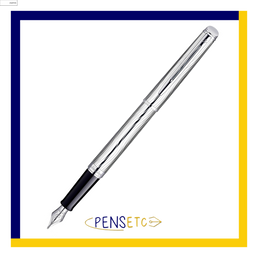 Waterman Hemisphere Deluxe Metal Chrome Trim Fountain Pen Medium Nib S0921030