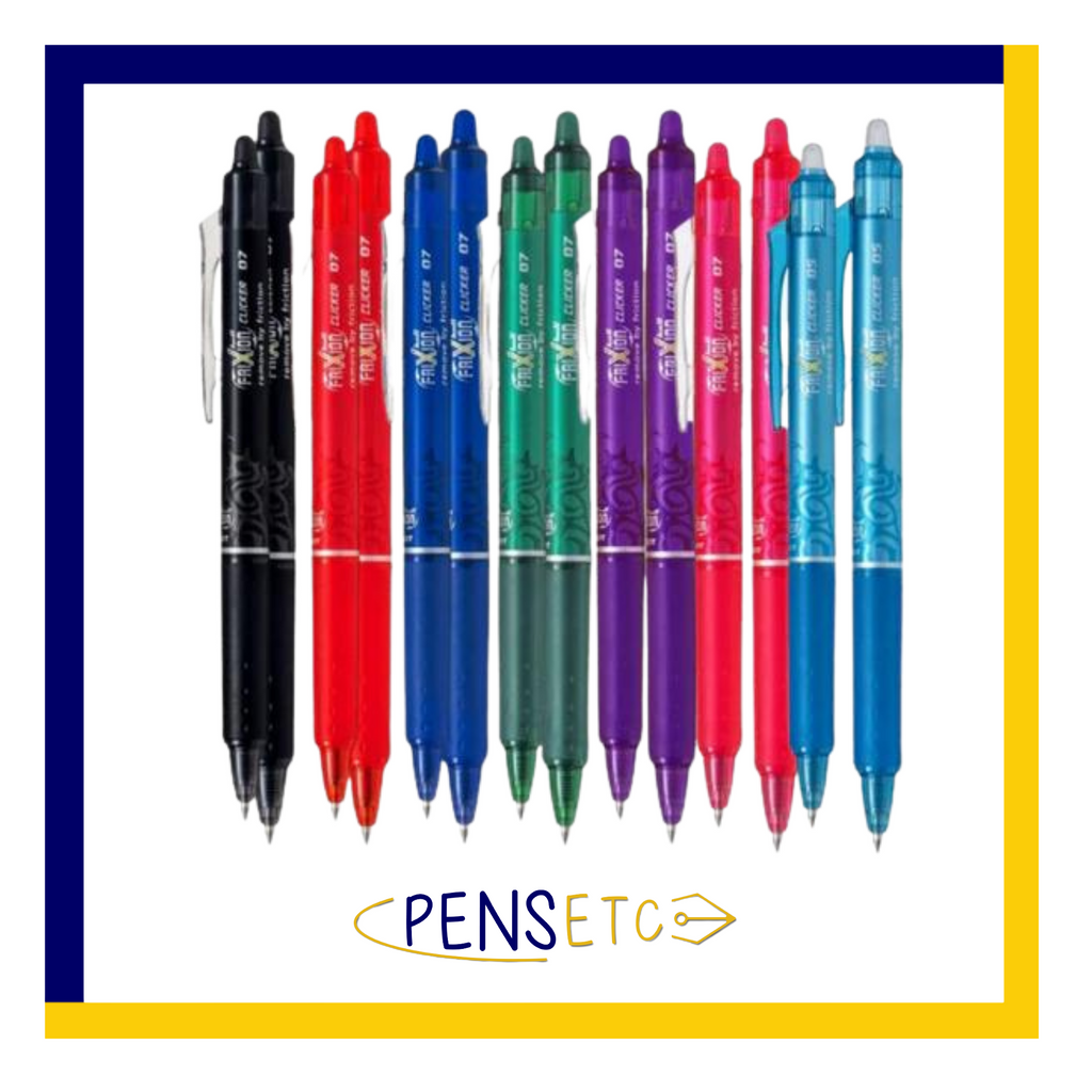 Pilot FriXion Clicker Erasable Gel Pens in Assorted Colors - Fine