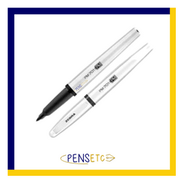 Zebra PM-701 Stainless Steel Permanent Marker Black - 1mm Line and Free Refill