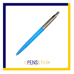Parker Jotter Ballpoint Pen in Light Turquoise Blue with Stainless Steel Trims