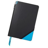 Cross JotZone A5 Plain Journal with Chrome Ballpoint Pen Grey Blue or Pink