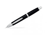 Pilot Capless Fountain Pen in Black with Rhodium Trims and a Medium Nib