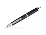 Pilot Capless "Vanishing Point" Retractable Fountain Pen CARBONESQUE BLACK/CHROME Fine