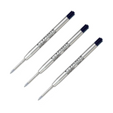 Parker Ballpoint Pen Refill Medium in Blue and Black x3 Tubed