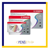 Stabilo Aquacolor Pencils Gift Tin 12, 24 or 36 Watercolour Pencils