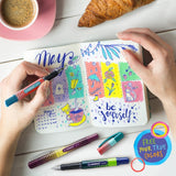 Stabilo beFab! Abstract Floral Fountain Pen with Chrome Trims