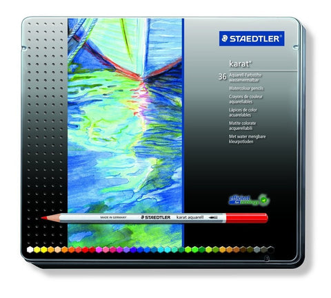 Staedtler Karat Aquarell 125 Watercolour Pencils Tin of 36, 48 or 60