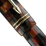 Parker Duofold Mini Fountain Pen International Check Amber Medium Nib