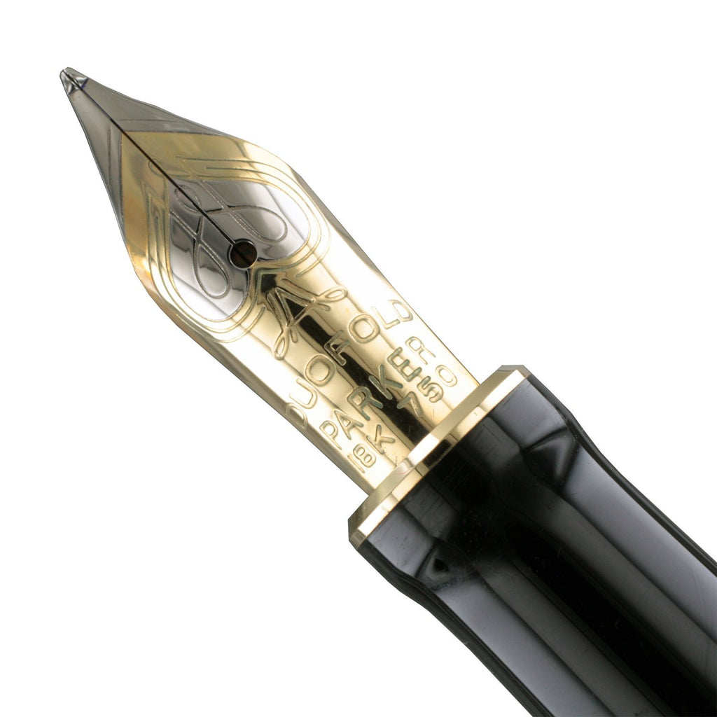 Parker Duofold Mini Fountain Pen International Check Amber Medium