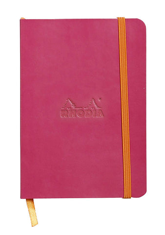 RHODIA A6 RHODIARAMA JOURNAL/NOTEBOOK in 3 colours, Lime Green, Pink and Turquoise