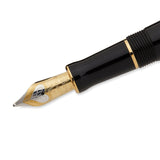 Parker Duofold Mini Fountain Pen International in Black and Gold Medium Nib