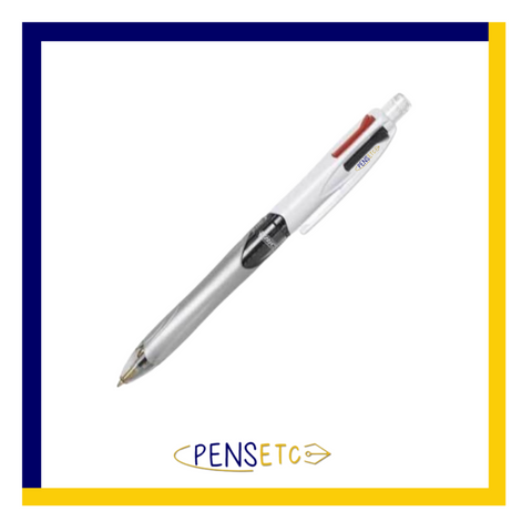 Bic 4 Colours Ballpoint Pen and Mechanical Pencil in White, Black and Silver