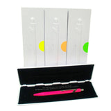Caran D'Ache 849 Pop Line Ballpoint Pen in Flourescent Pink, Green, Yellow or Orange