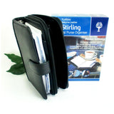 Collins Stirling Organiser Black Leather Pocket Size Diary KT3499 + Purse