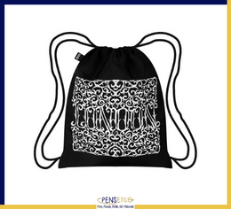 LOQI SAGMEISTER & WALSH London Heritage Drawstring Backpack