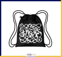 LOQI SAGMEISTER & WALSH Paris Art Deco Drawstring Backpack