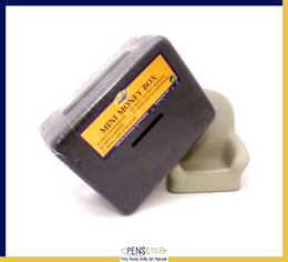 Helix Mini 4" Cash Money Box Grey with Key Locking