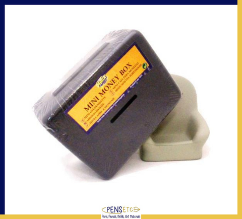 Helix Mini 4" Cash Money Box Grey with Key Locking