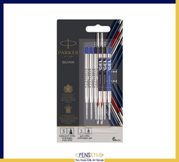 Parker Jotter London Refill Pack 3 x Ball Pen and 3 x Gel Refills