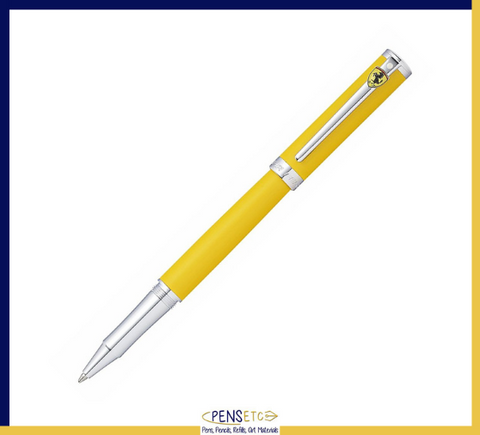 Sheaffer Ferrari Intensity Satin Yellow Ballpoint Pen with Chrome Trims