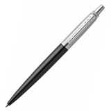 Parker Jotter Premium Ballpoint Pen Tower Grey with diagonal pattern stainless steel cap