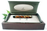 Parker Duofold Mini Fountain Pen International Check Amber Medium Nib