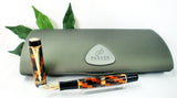 Parker Duofold Mini Fountain Pen International Check Amber Medium Nib