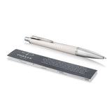 Parker Urban Chiselled Pearl Premium Ballpoint and Notepad Gift Set