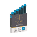 Parker Quink Mini Ink Cartridges x 12 available in 6 Colours