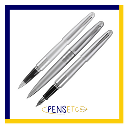 Pilot MR Matt Silver Fountain Pen, Rollerball or Ballpoint - Gift Boxed