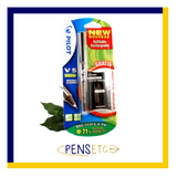 Pilot V5 Hi-Tecpoint 0.5 Extra Fine Roller Ball Pen x1 Black + 3 Refills FOC New