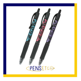 Pilot Victoria G-2 Retractable Gel Rollerball Pen 0.7mm set of 3 Pens & Notebook