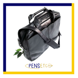 Quindici Leather 1 Compartment Laptop Briefcase Bag Black or Brown Veg Tan QVB 507