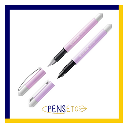 Stabilo BeFab Rollerball and BeCrazy Fountain Pens- Purple Pastel Pen Set of Two