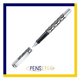 Stabilo beFab! Black and White Circle Design Fountain Pen