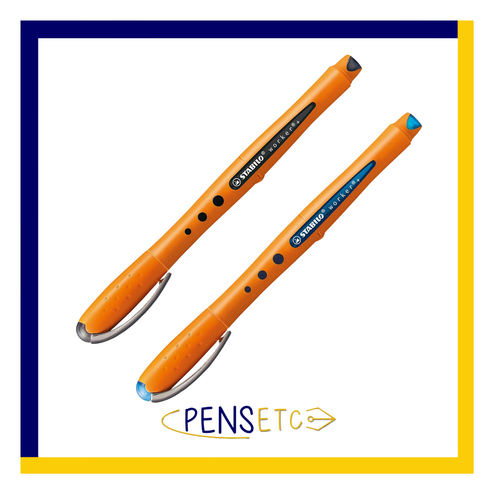 Stabilo Bionic Worker Rollerball Pen in Black or Blue Ink 2018