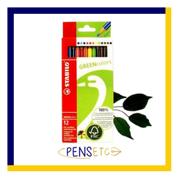 Stabilo Coloring Pencils 100% FSC Wood GREENcolors 3 Pack sizes 12, 18 or 24