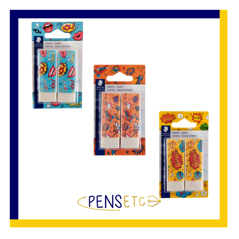 STAEDTLER COMIC ERASERS SET OF 2