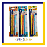 Staedtler HB Triangular Jumbo Learner's Pencils Pack of 3 - Comic Style Range