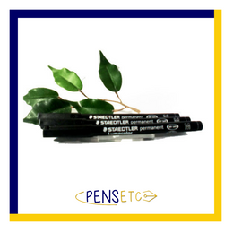 Staedtler Lumocolor 317 OHP Pen Medium Black x3 Pens Permanent Pen 1.0mm