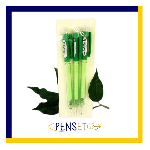 Pentel Pencil with Eraser 0.5mm Fiesta x3 ***Clearance Line***