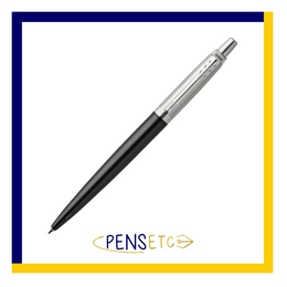Parker Jotter Premium Ballpoint Pen Tower Grey with diagonal pattern stainless steel cap