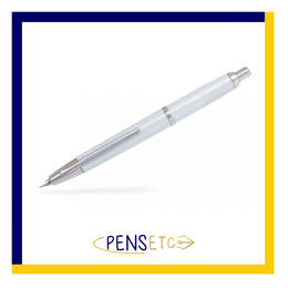 Pilot Capless Decimo Vanishing Point Retractable Fountain Pen White/RhodiumTrims