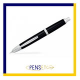Pilot Capless Fountain Pen in Black with Rhodium Trims and a Medium Nib