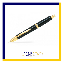Pilot Capless Vanishing Point Retractable Fountain Pen Black/Gold Trims