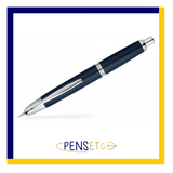 Pilot Capless Vanishing Point Retractable Fountain Pen Carbonesque Blue/Chrome PIL-FC-1500RRRK-L